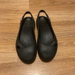 Women’s girls Mary Jane sling crocs size 4 black